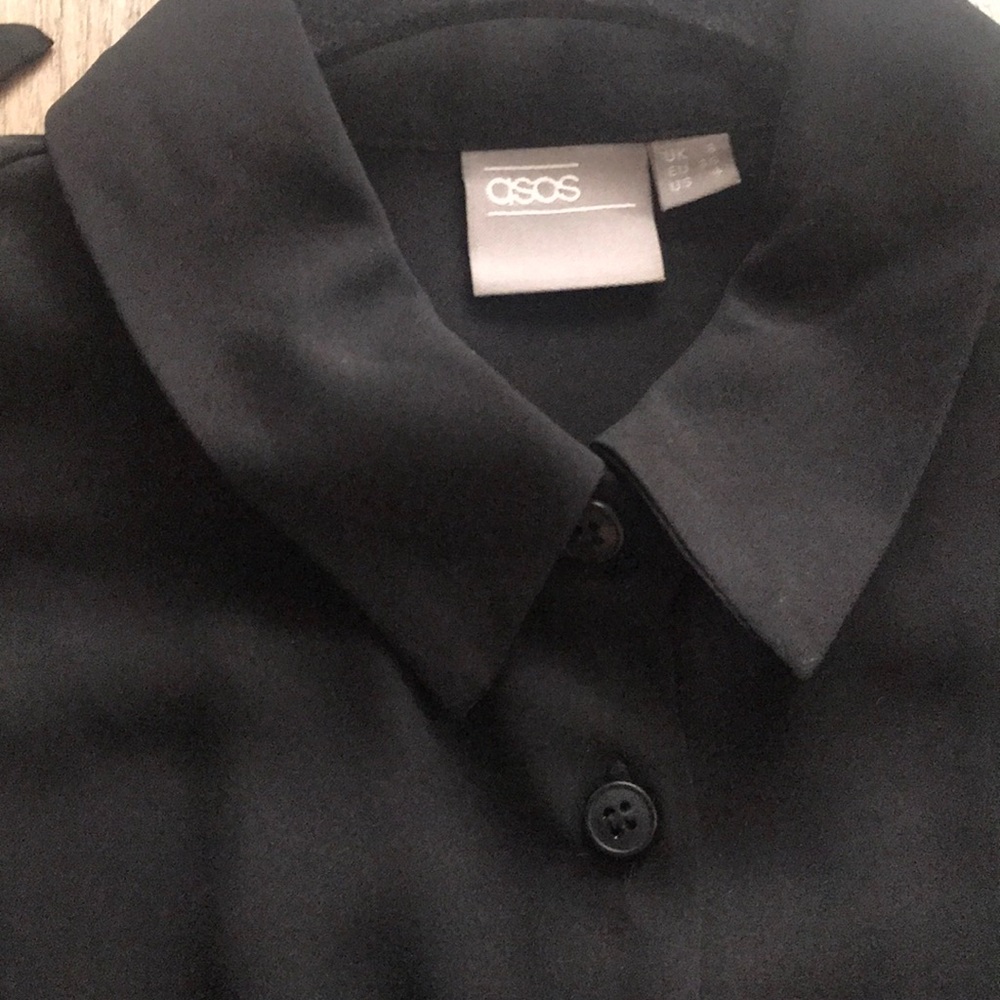 Asos Cold Shoulder Button Front Top - image 3